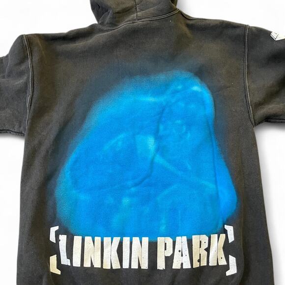 Linkin Park Size Medium Grey Meteora 20th Anniversary Zip Up Hoodie - Picture 3 of 3